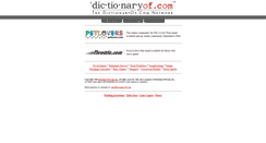 Desktop Screenshot of dictionaryof.com